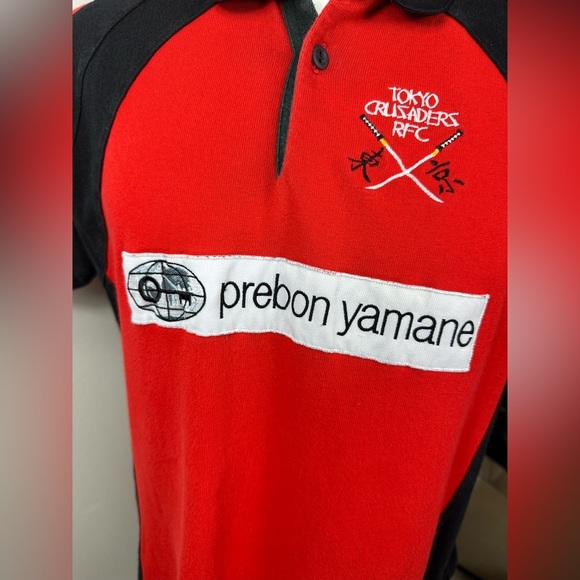 RUGBY X Tokyo crusaders RFC SPORTS EVENT POLO SHIRT EMBROIDERED COLORFUL small - Picture 9 of 16